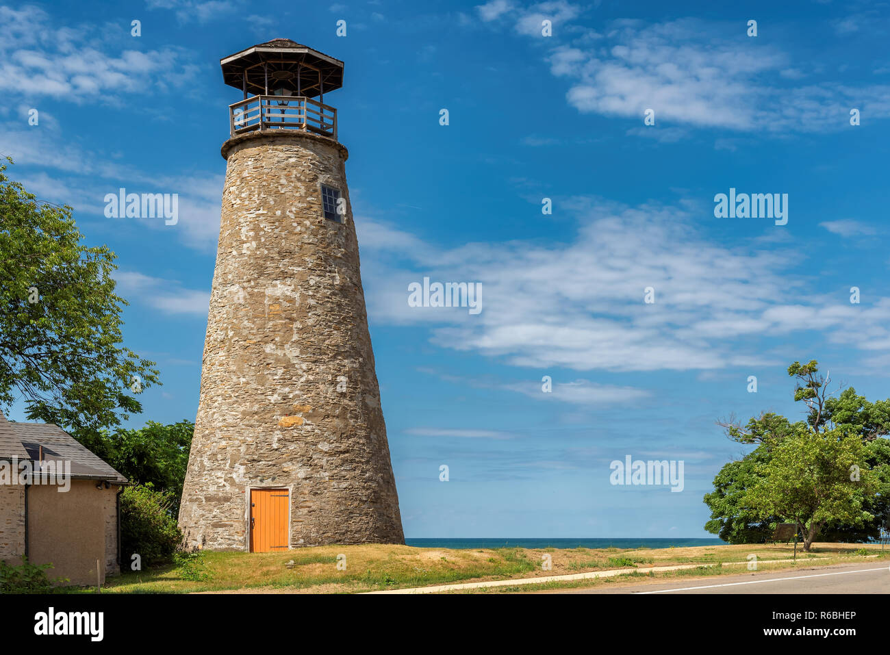 Barcelona Leuchtturm am Erie See, Westfield, New York. Stockfoto