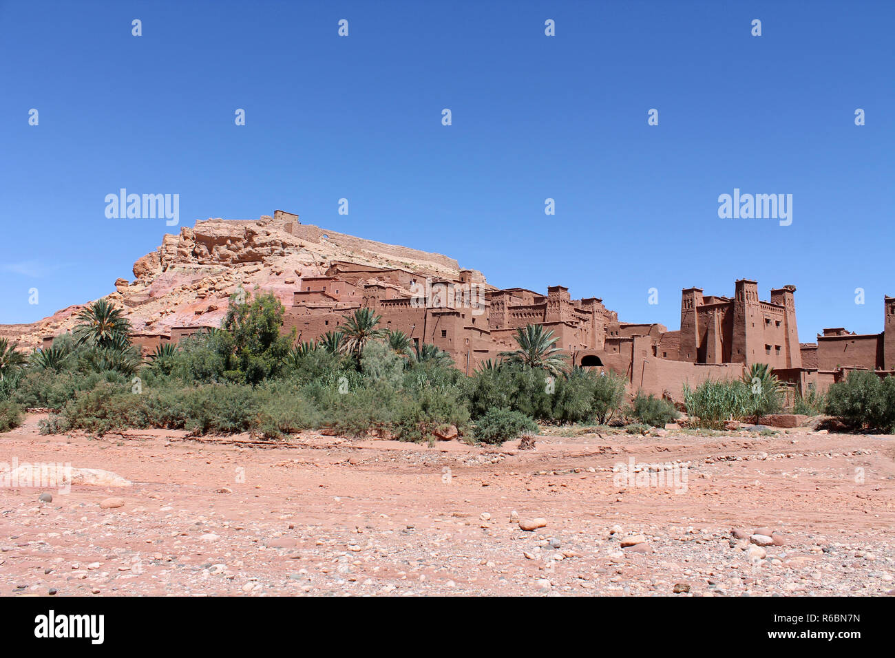 Aït-Ben-haddou Lehmbauten am Salzfluss - Weltkulturerbe Stockfoto