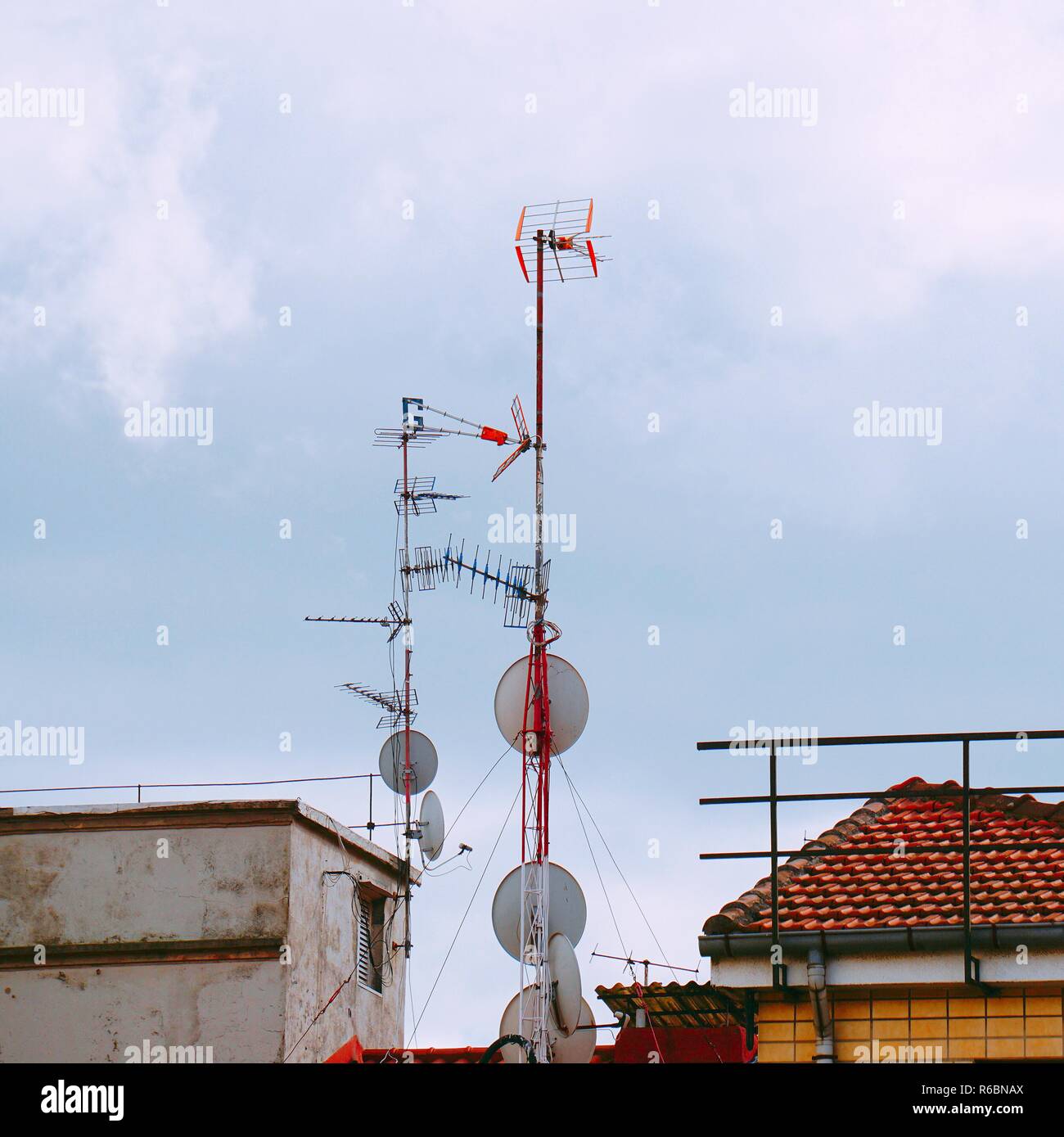 Himmel und Wolken Stockfoto