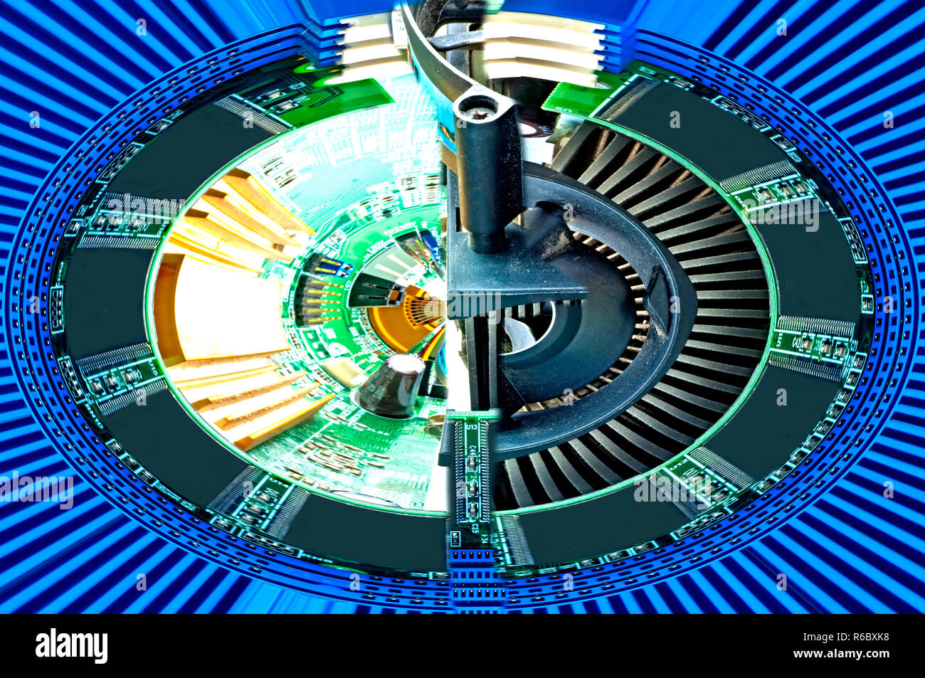 Computer Motherboard Random Access Memory Stockfoto