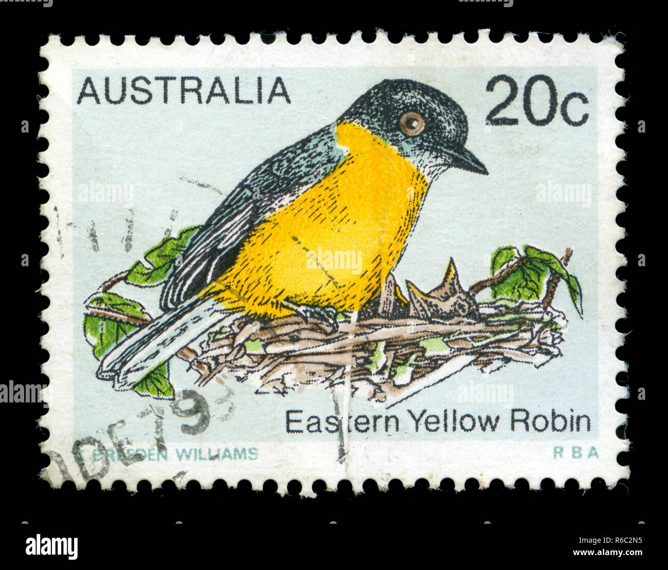 Briefmarke aus Australien in die Vögel in der Serie 1979 Stockfoto