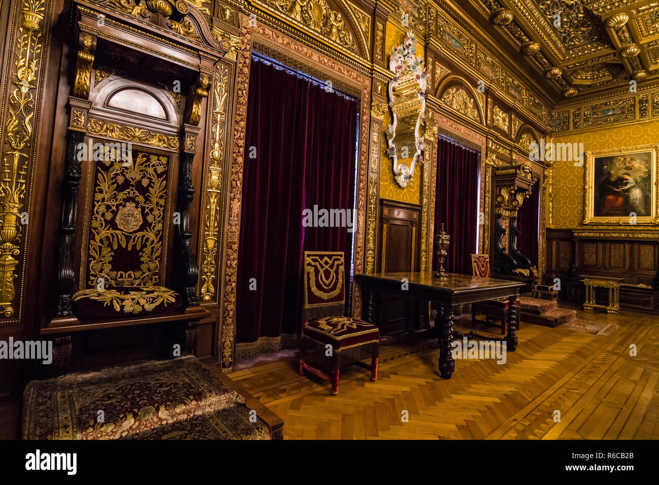 Schloss Peles in Sinaia Rumänien Stockfoto