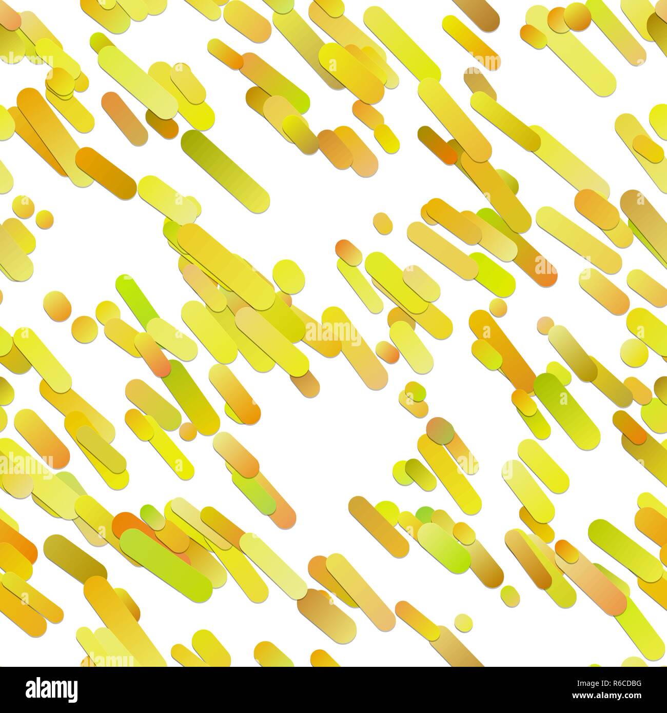 Gelbe abstrakte Nahtlose diagonalen Farbverlauf gerundeten Streifen Hintergrund Muster Stock Vektor