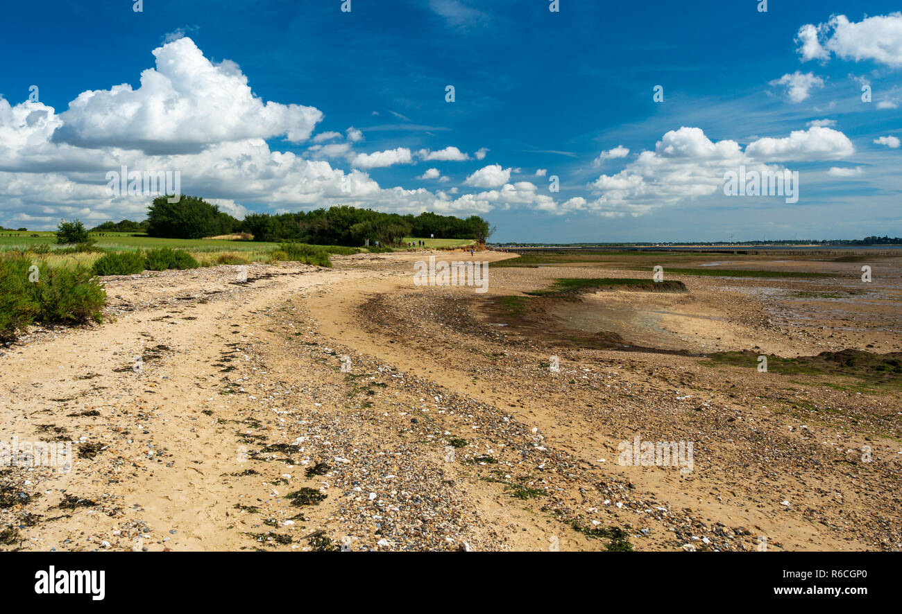 Strand Landschaften Mersea Island Essex Stockfoto