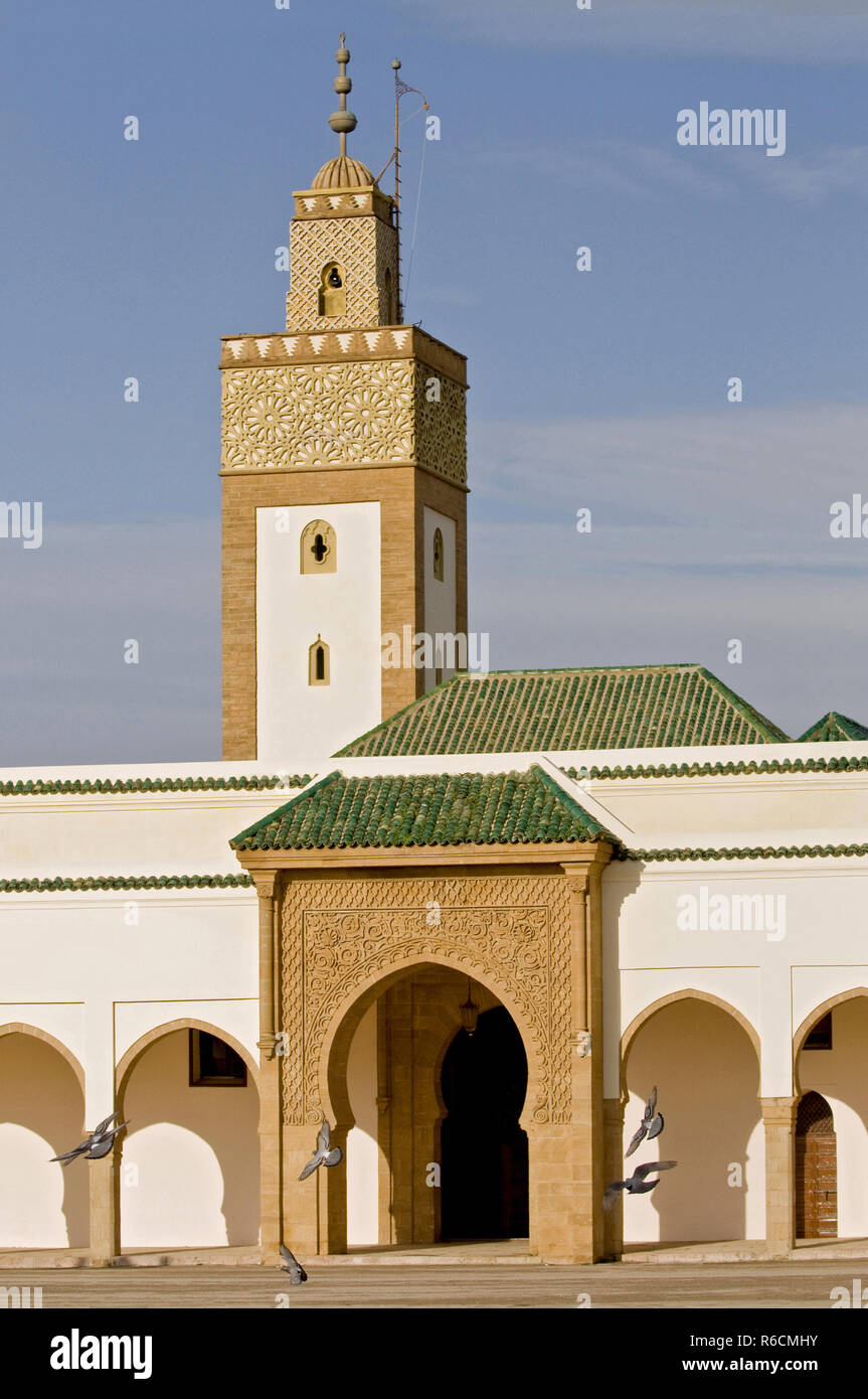 Dar-Al-Makhzen ist der Erste und offizielle Residenz des Königs von Marokko in der Touarga Gemeinde Liegt von Rabat Stockfoto