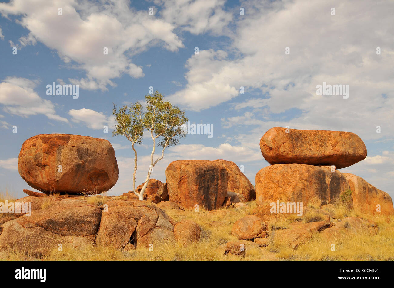 Australien, Outback, Northern Territory, die Devils Marbles Conservation Reserve Südlich von Tennant Creek entfernt Stockfoto