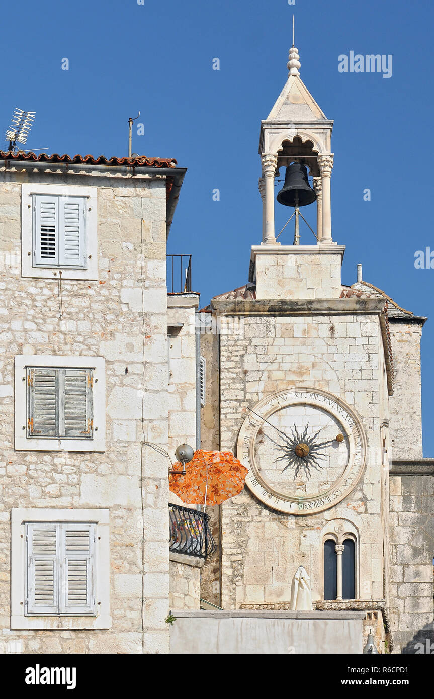 Kroatien, Split, berühmten Uhrenturm in Split Stockfoto