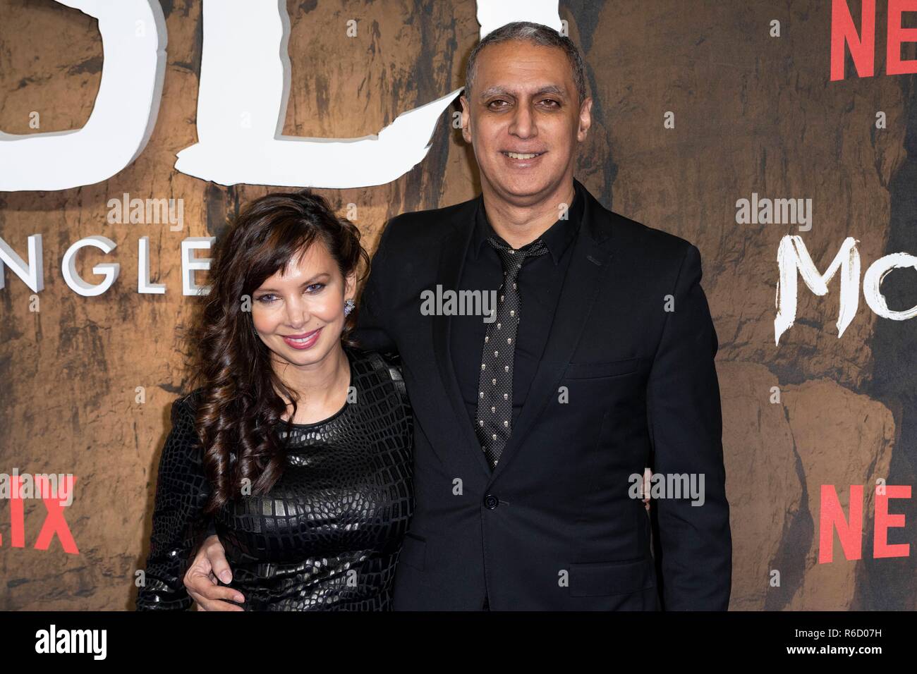 Nitin Sawhney besucht Special Screening von MOWGLI Legende des Dschungels. London, Großbritannien. 04/12/2018 | Verwendung weltweit Stockfoto