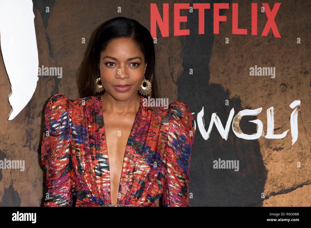 Naomie Harris besucht Special Screening von MOWGLI Legende des Dschungels. London, Großbritannien. 04/12/2018 | Verwendung weltweit Stockfoto