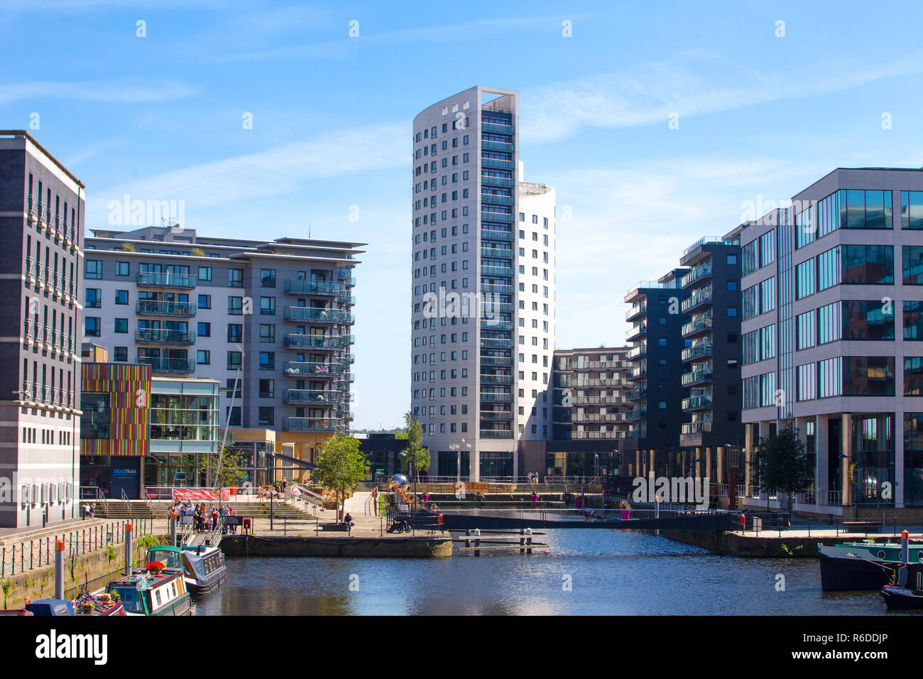 Leeds Dock am Clarence Dock in Leeds Stockfoto