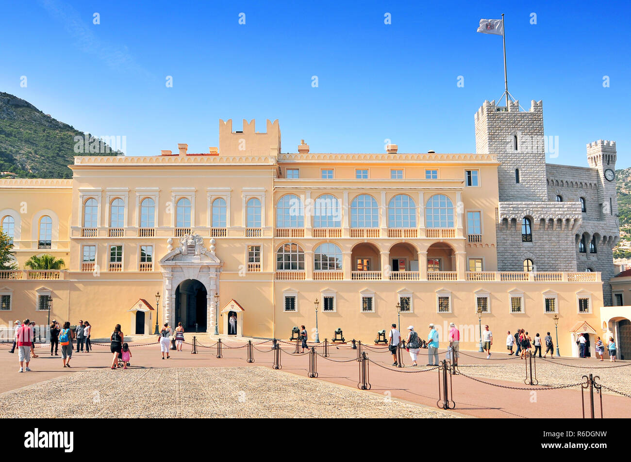 Prinzen Palast in der Altstadt von Monaco, Monte Carlo Stadt, Europa Stockfoto