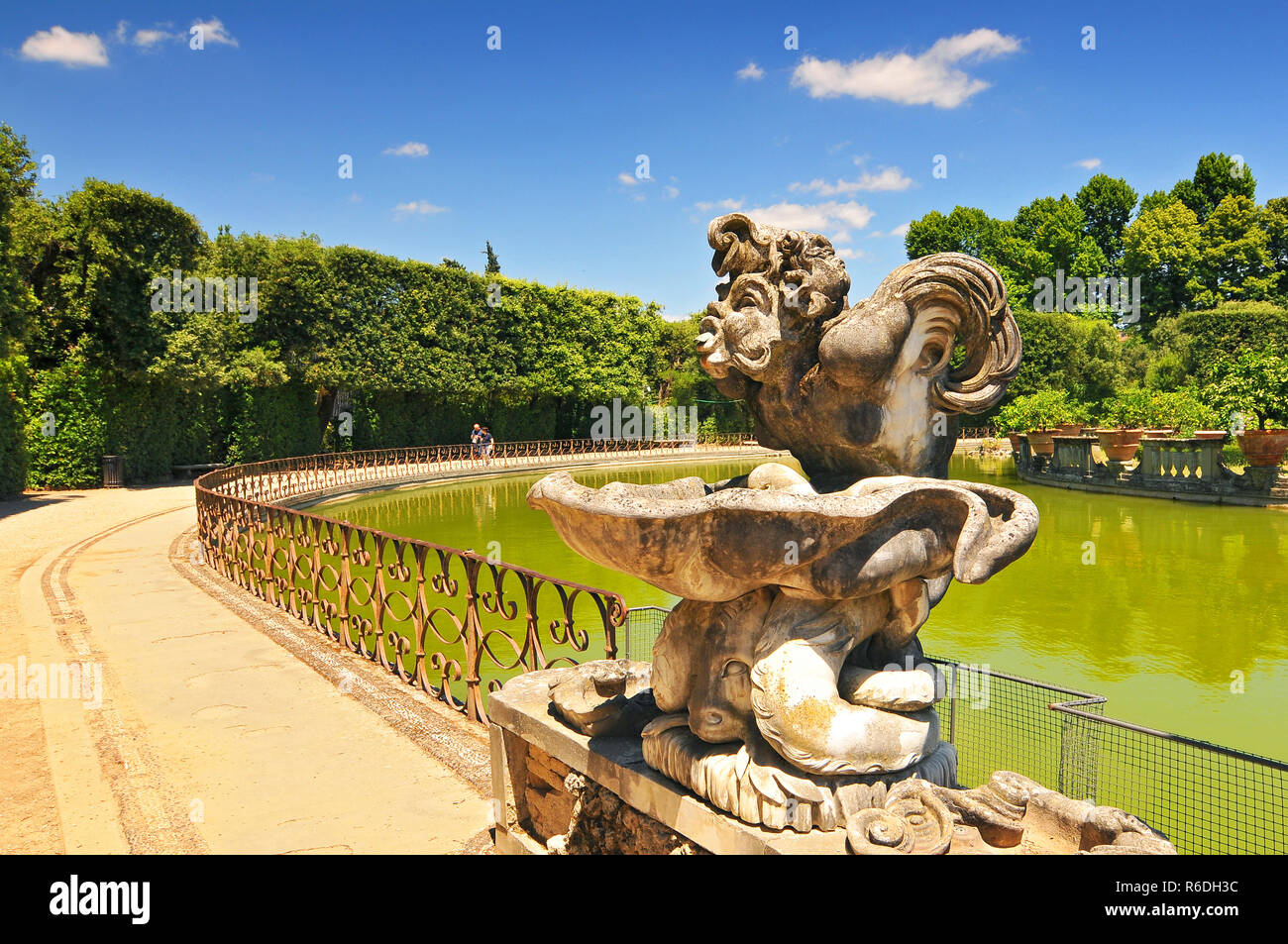 Neptunbrunnen von Boboli Garten, Florenz, Italien Stockfotografie Alamy