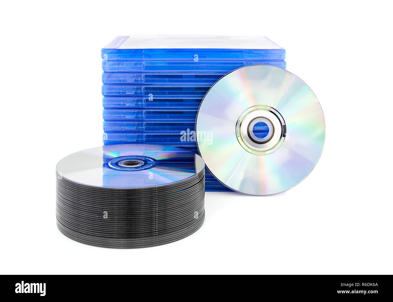 DVD-Box mit CD Stockfoto