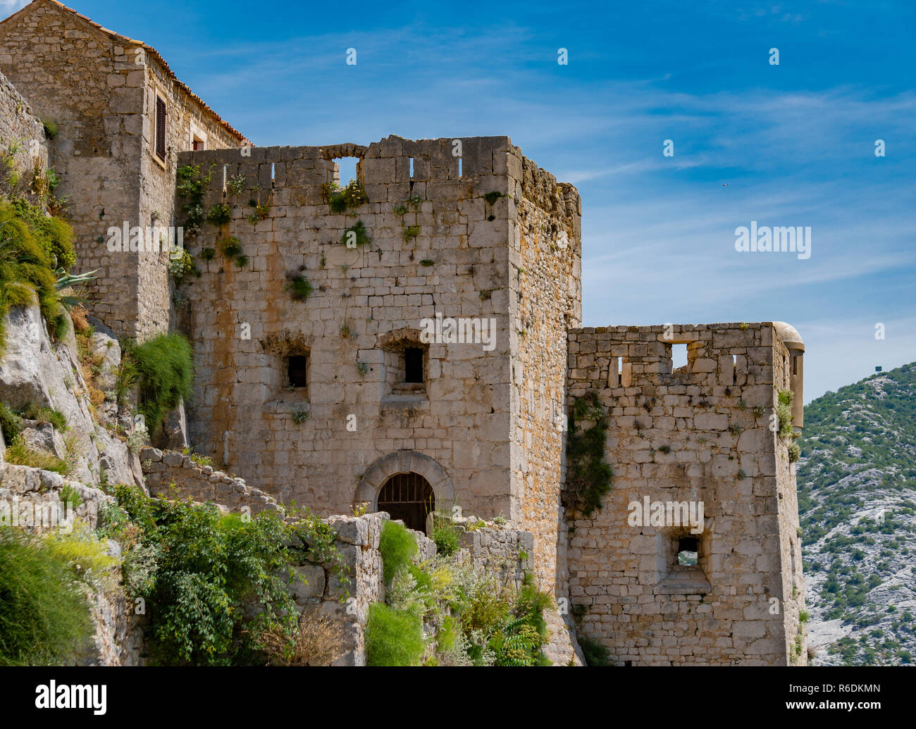 Festung Klis in der Nähe von Split - Kroatien Stockfoto