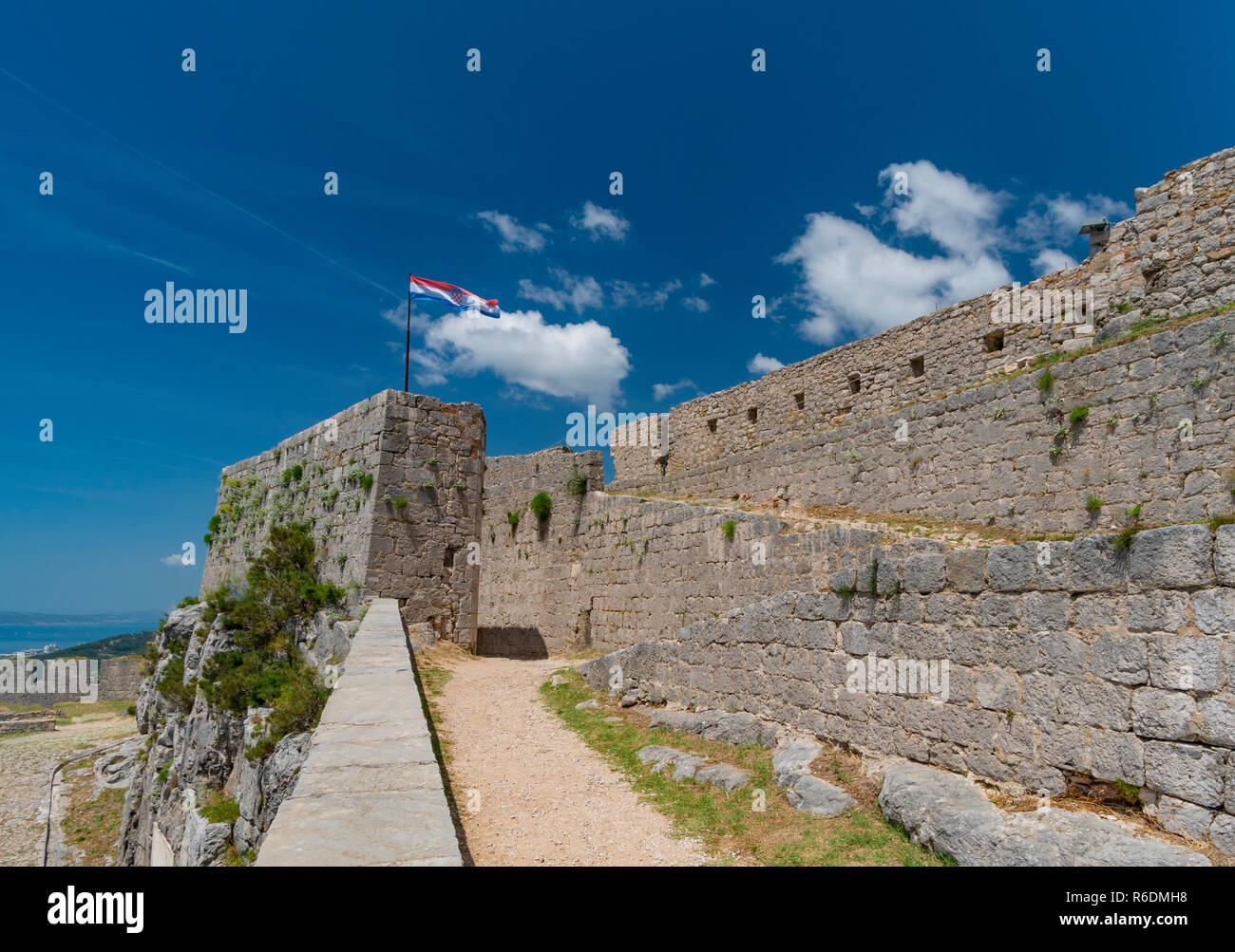 Festung Klis in der Nähe von Split - Kroatien Stockfoto