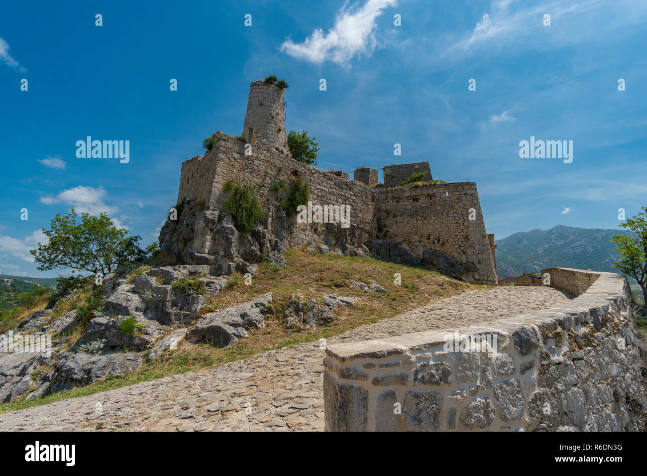 Festung Klis in der Nähe von Split - Kroatien Stockfoto