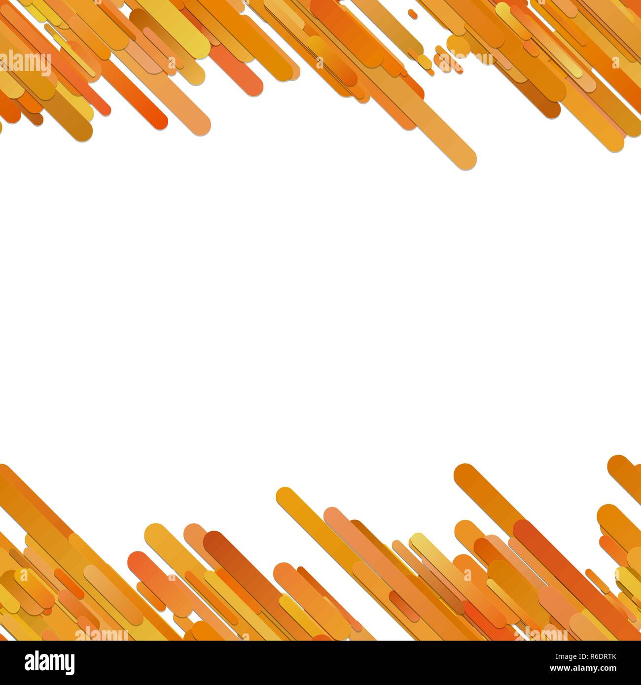 Orange trendigen Farbverlauf Hintergrund mit nahtloser diagonal abgerundete Streifenmuster Stock Vektor