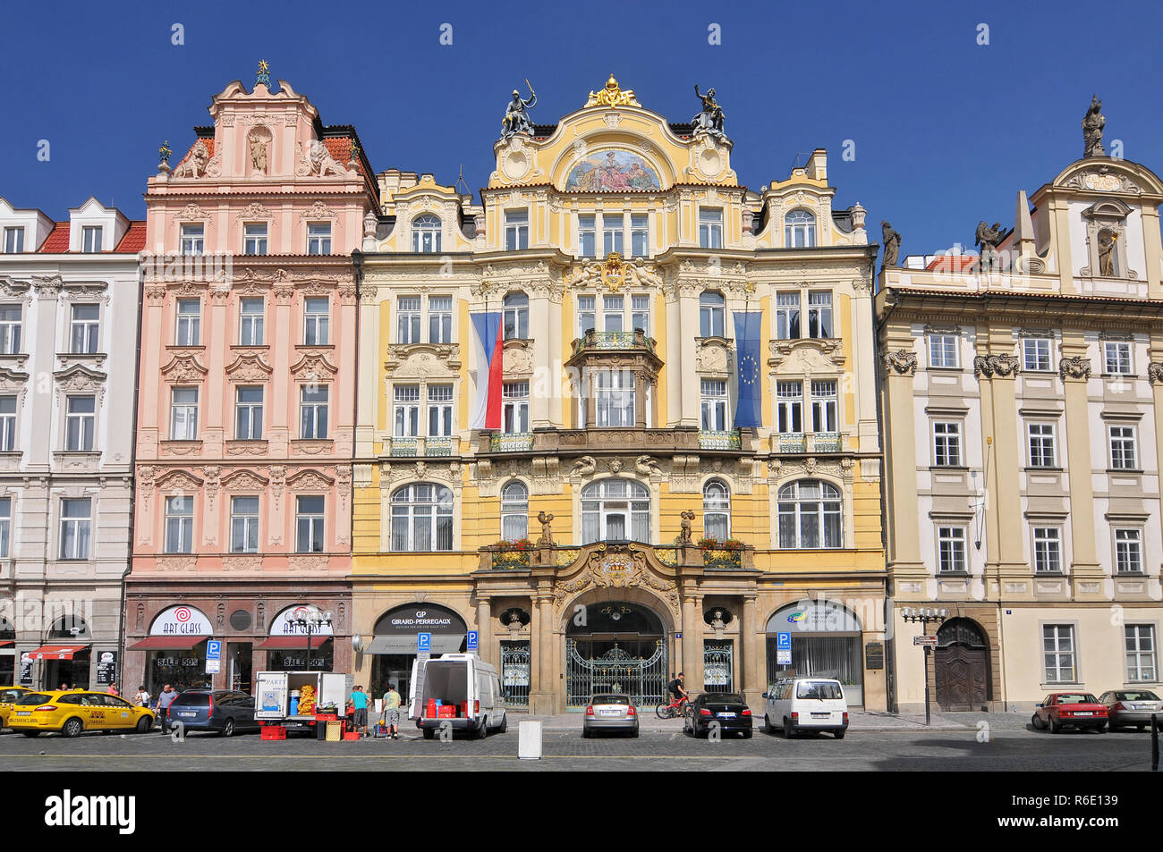 Ministerium für lokale Entwicklung Art Nouveau Gebäude in Prag Stockfoto