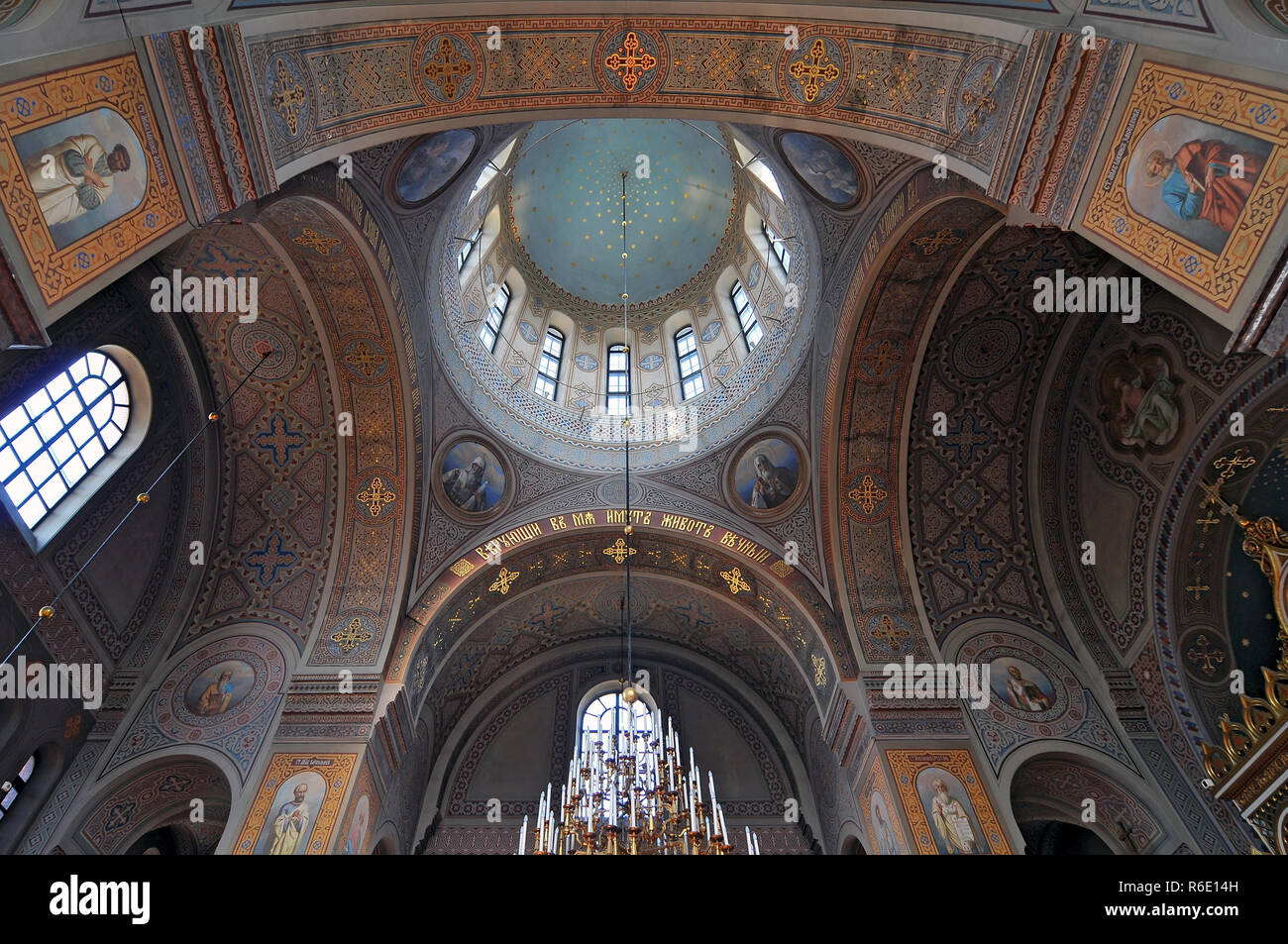 Detail des Inneren Der Uspenski Kathedrale in Helsinki, Finnland Stockfoto