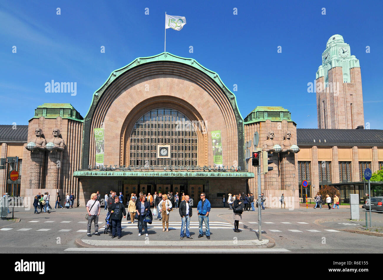 Hauptbahnhof in Helsinki, Finnland Stockfoto