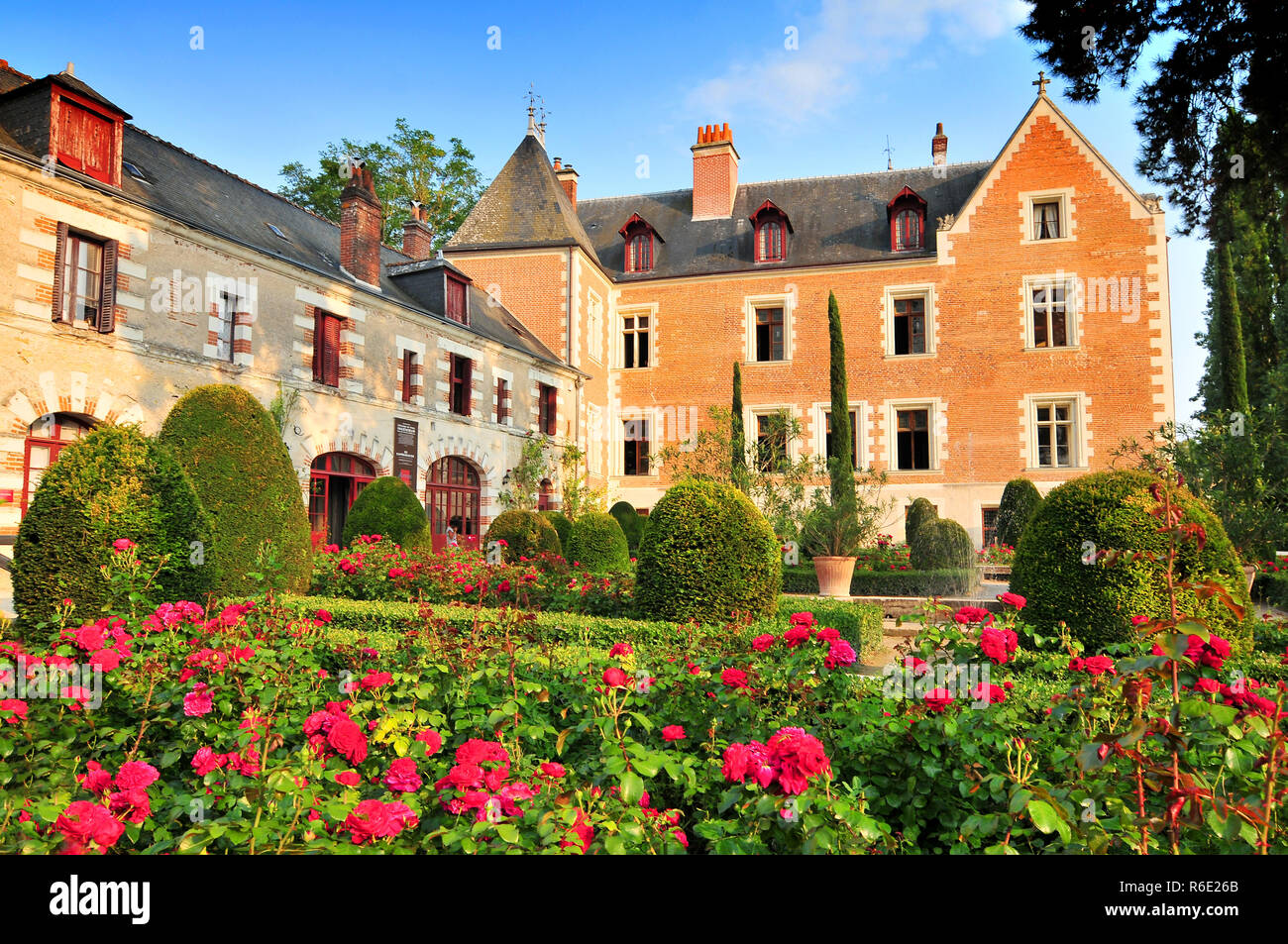 Clos Luce Herrenhaus in Amboise Leonardo Da Vinci lebte hier für die letzten drei Jahre Seines Lebens und starb dort am 2. Mai 1519 Stockfoto