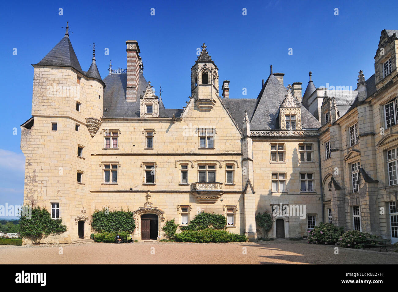 Castel von rigny-usse wie Dornröschen Schloss bekannt und Im elften Jahrhundert Loiretal Frankreich gebaut Stockfoto