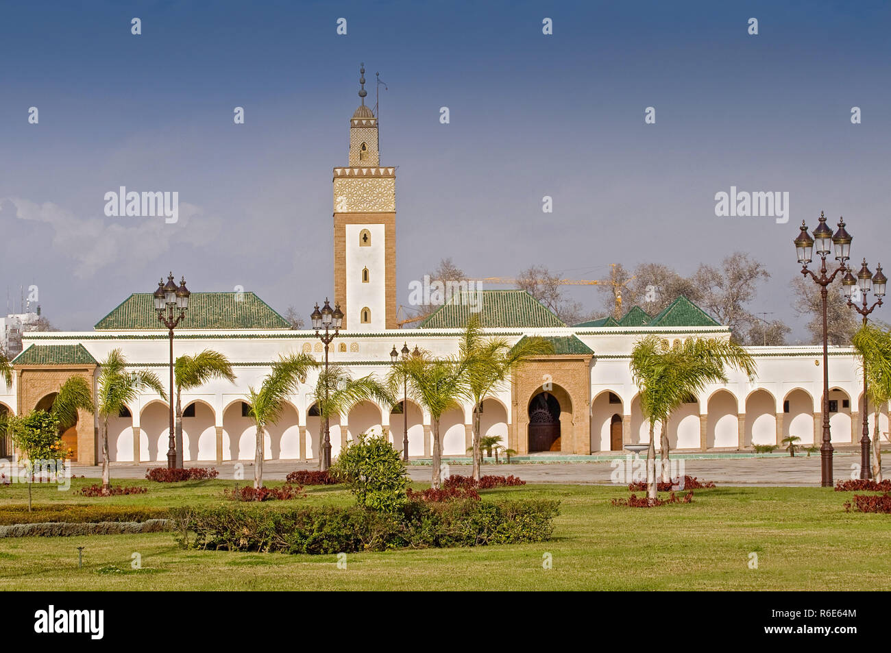 Dar-Al-Makhzen (Palais Royal) ist die primäre und die offizielle Residenz des Königs von Marokko in der Touarga Ortschaft Rabat befindet, ist der Nationa Stockfoto