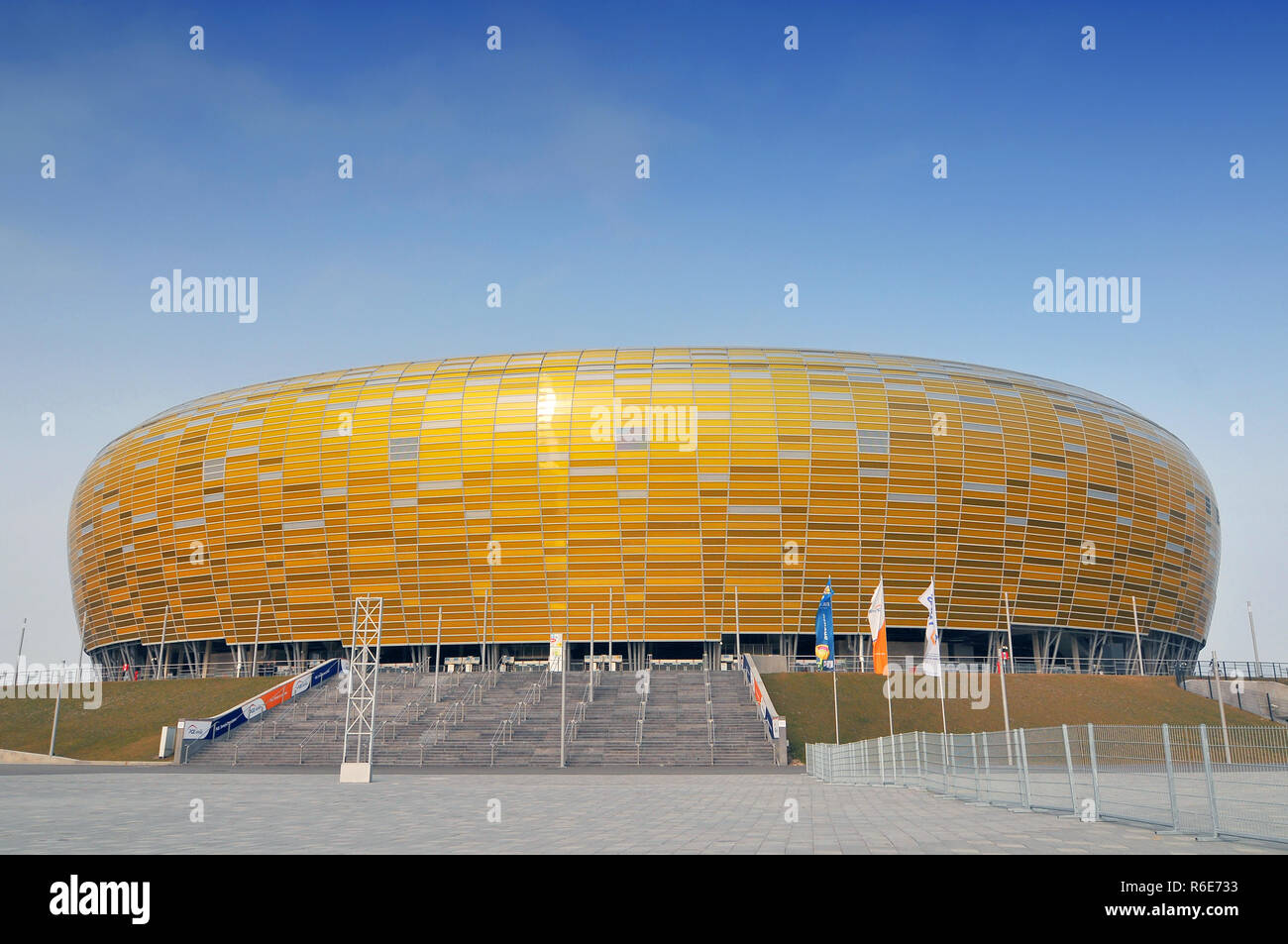 Die Stadion Energa Geg Stockfoto