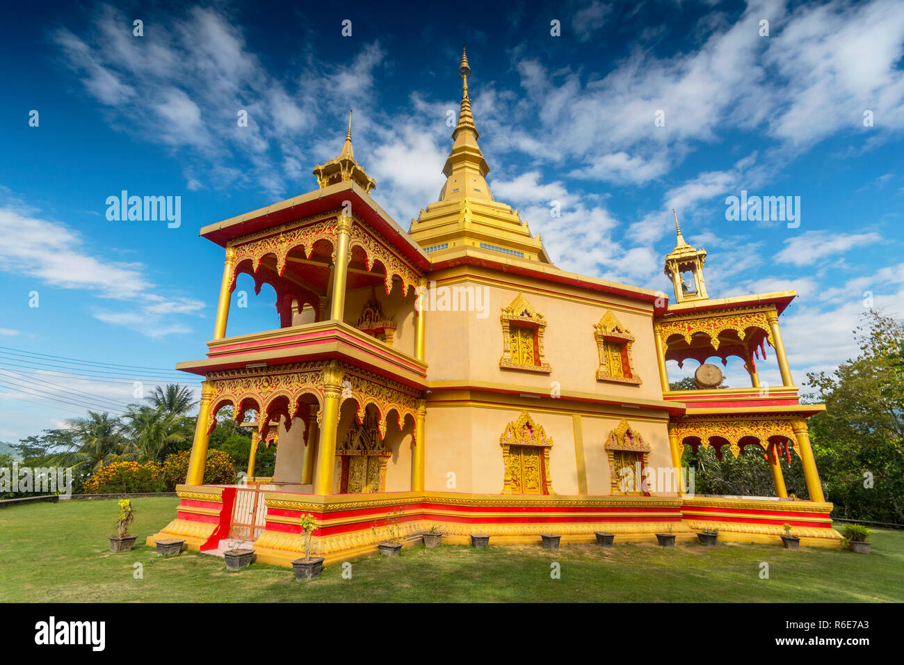 Wat Pa Phon Phao Tempel in Luang Prabang, Laos Stockfoto