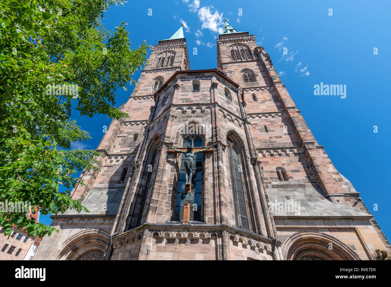 St. Sebaldus Kirche (St. Sebald, Sebalduskirche) Eine mittelalterliche Kirche in Nürnberg, Deutschland Stockfoto