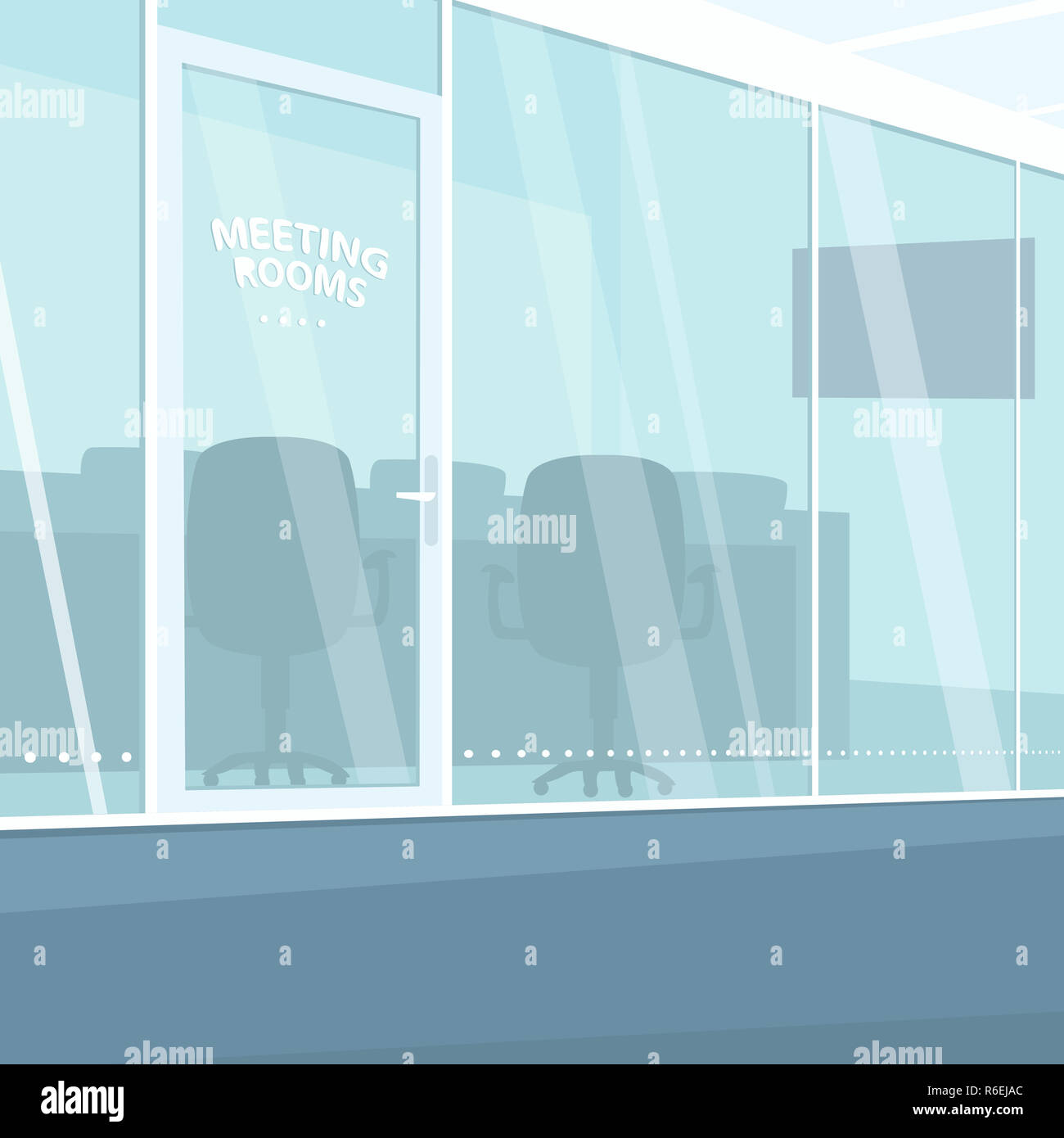 Innenraum der Flur mit Tagungsräume Stockfoto