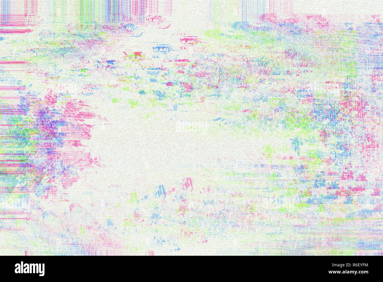 Hintergrund mit Farbverlauf glitch Wirkung, universelle Muster Stockfoto