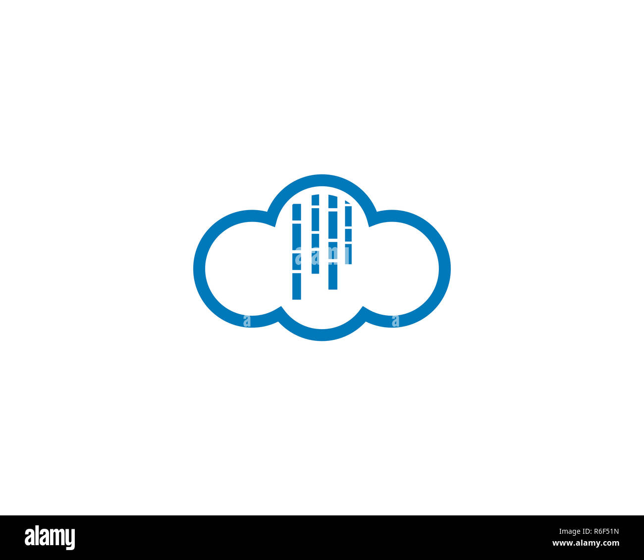 Rain cloud Logo Stockfoto