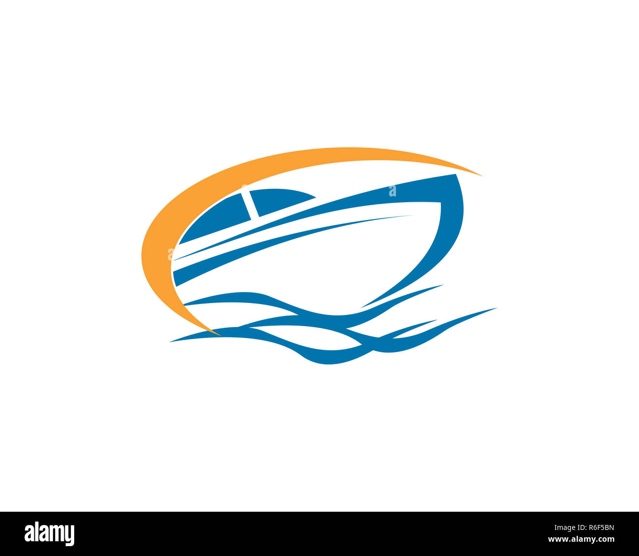 Speed Boot Logo Stockfoto