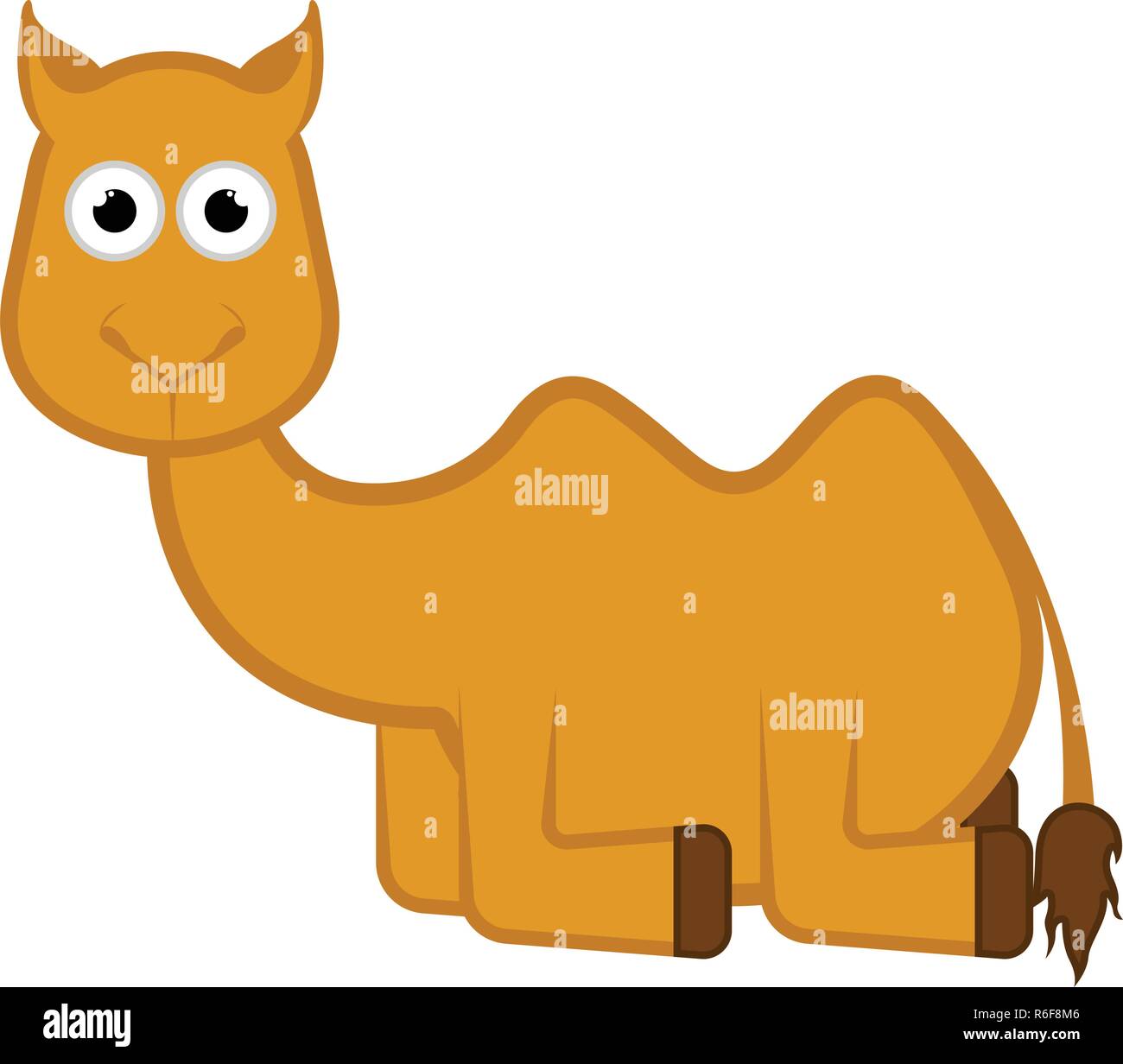 Isolierte Kamel comic Cartoon Stock Vektor