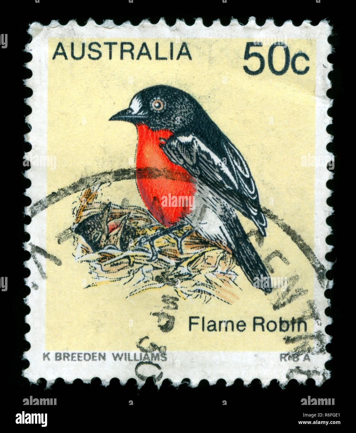 Briefmarke aus Australien in die Vögel in der Serie 1978 Stockfoto