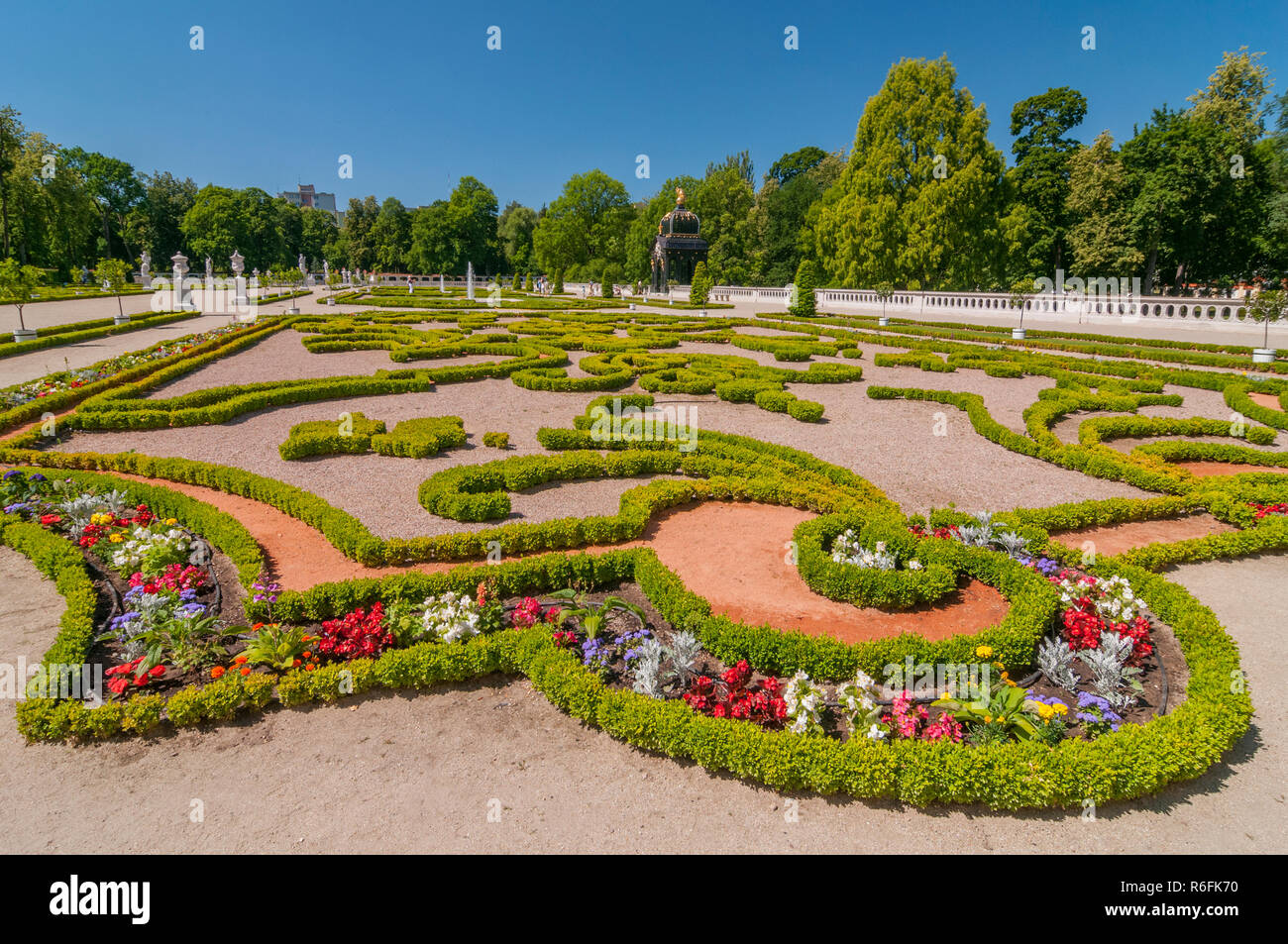 Gärten der Branicki-Palast in Bialystok, Polen Stockfoto