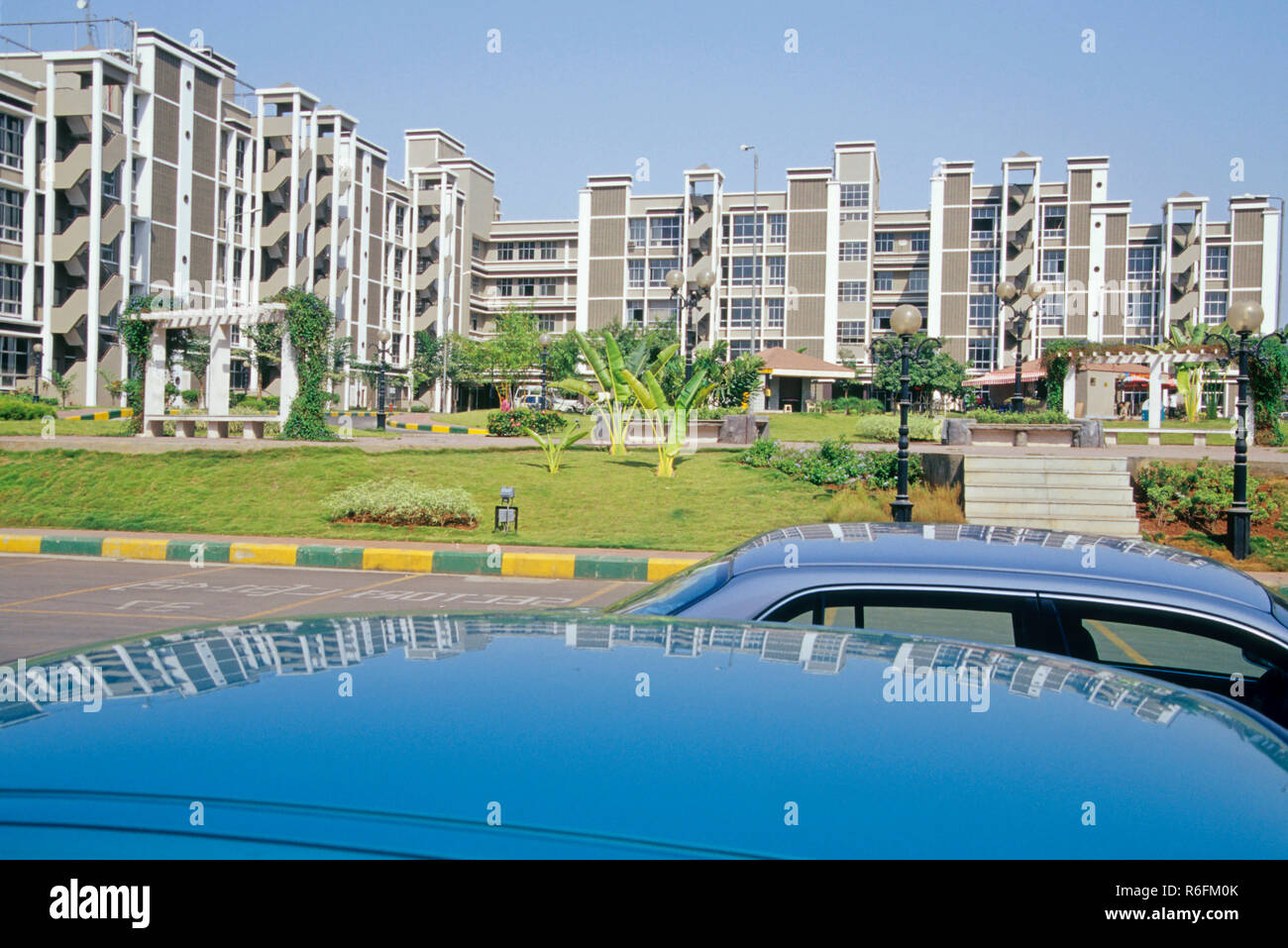Gebäude, neue Mumbai, Maharashtra, Indien Stockfoto