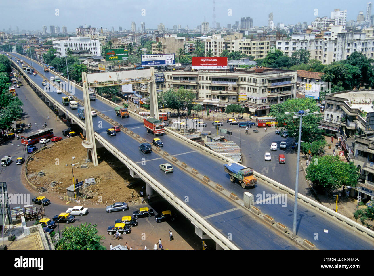 Dadar Überflug, Bombay, Mumbai, Maharashtra, Indien Stockfoto