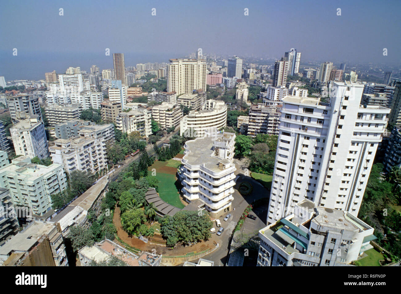 Luftaufnahme von mumbai Bombay, Maharashtra, Indien Stockfoto
