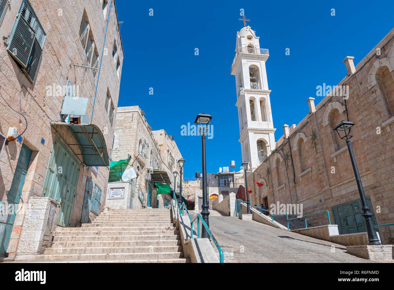 Die Kinder Straße in der Altstadt von Bethlehem, Palästina Stockfoto