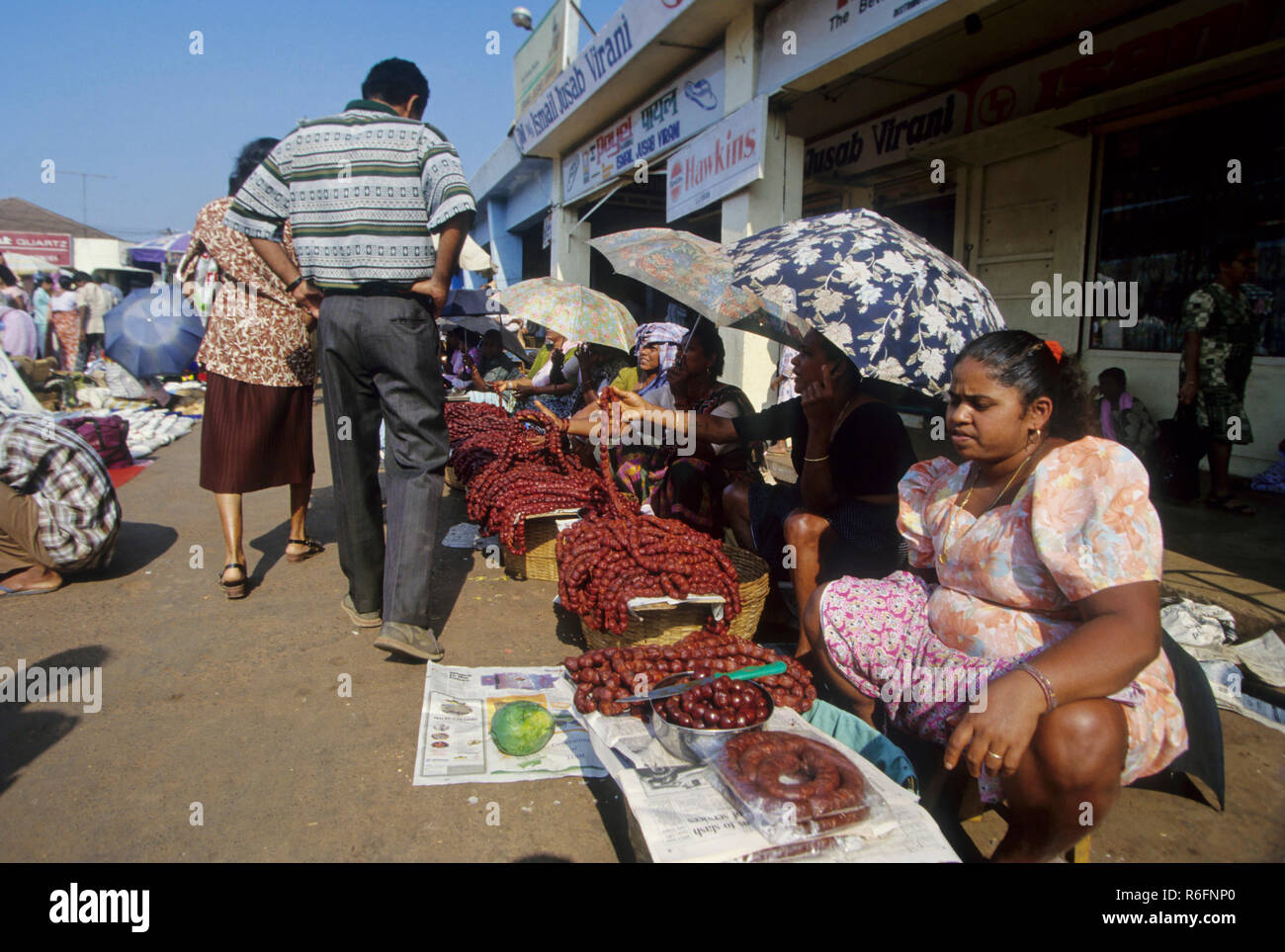 Freitag, Markt, mapusa, Goa, Indien Stockfoto