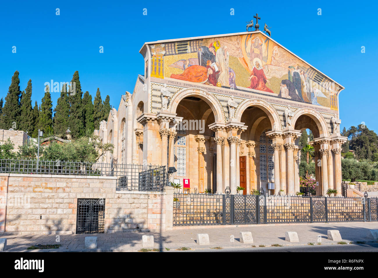 Die Kirche aller Nationen, Ölberg, Jerusalem, Israel, Naher Osten Stockfoto