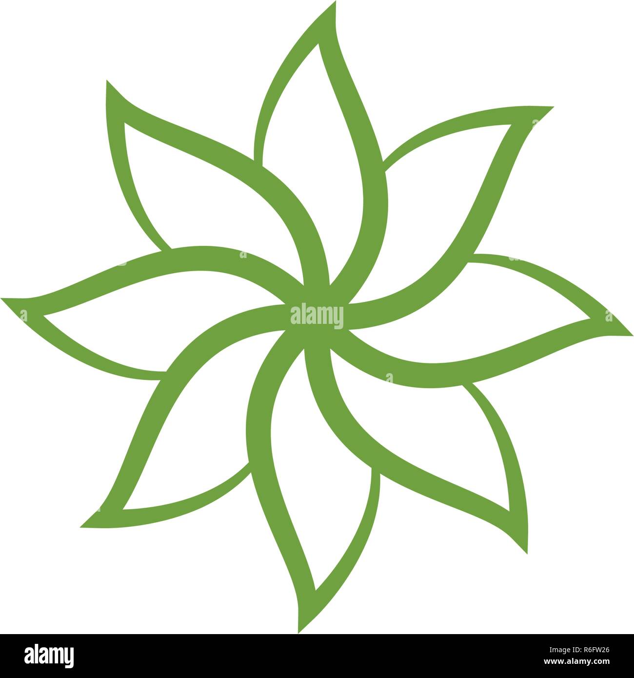 Schonheit Symbol Blumen Design Illustration Vorlage Stock Vektorgrafik Alamy