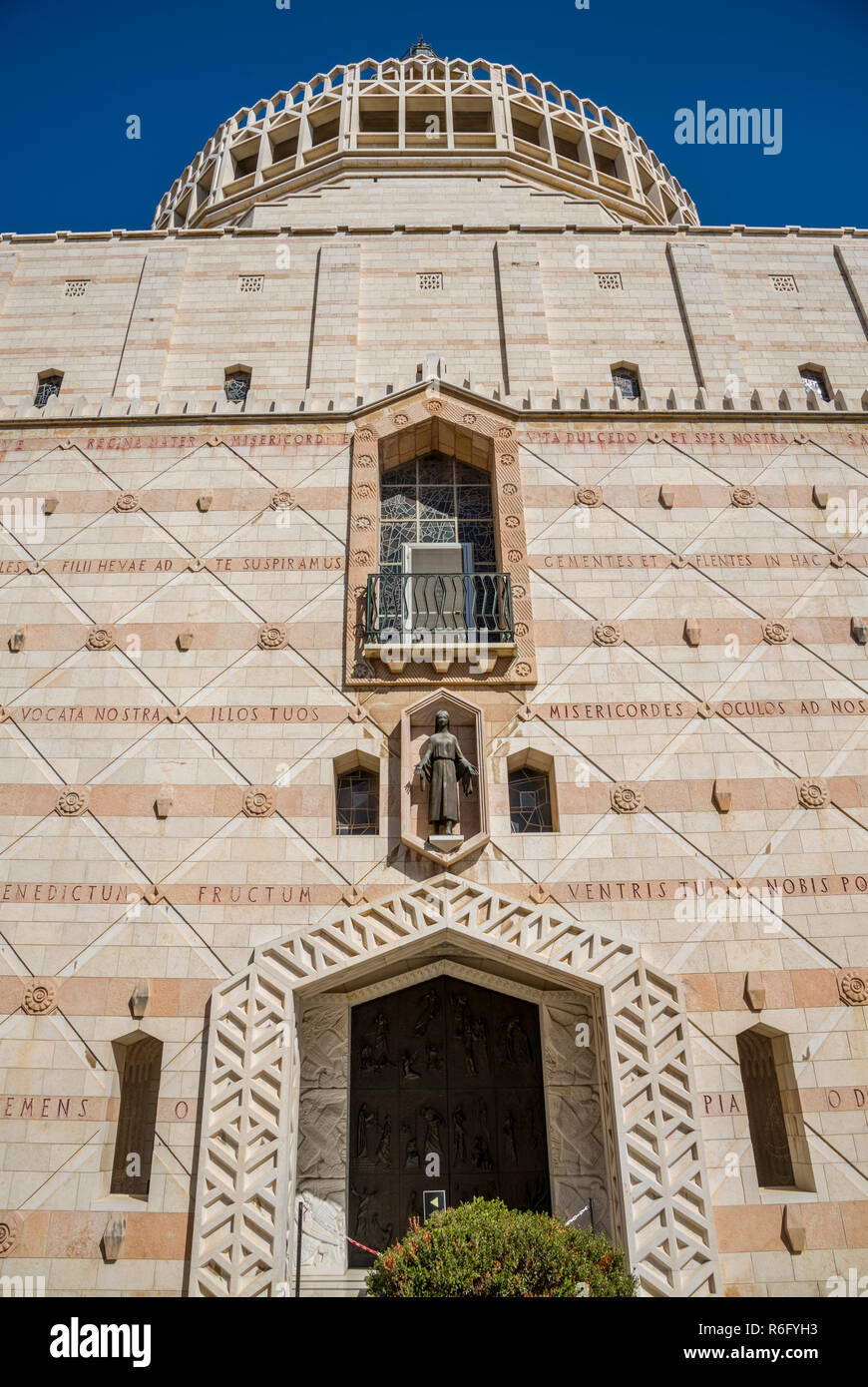 Basilika der Verkündigung, die Kirche der Verkündigung in Nazaret, Israel Stockfoto