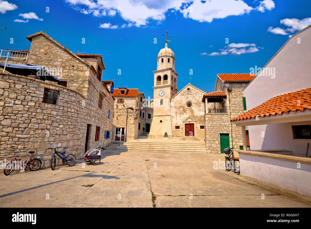 Prvic Sepurine Stein Architektur anzeigen Stockfoto