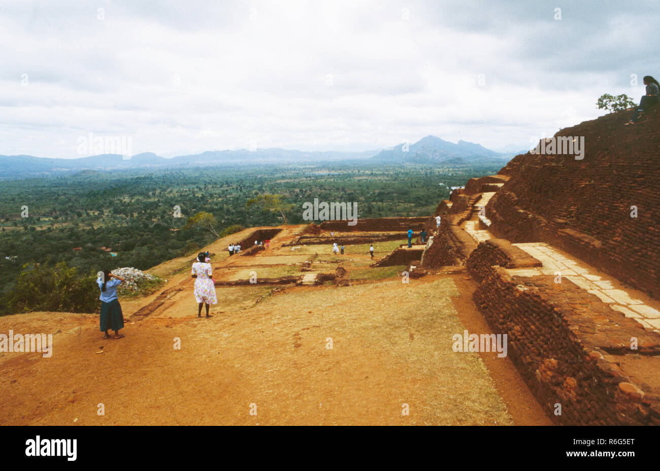 Sri Lanka: Panoramablick vom Lions Head, wo Vater Mord Kassapa lebte und starb Stockfoto