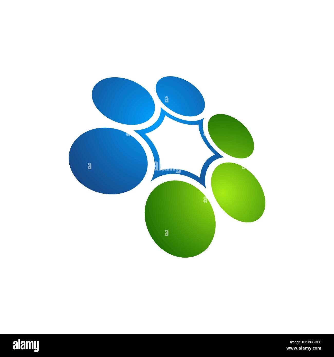 Orbit logo Vektor Vektor logo Technologie, Kreis Techno Logo Design - Vektor logo Vorlage kreative Abbildung Stock Vektor