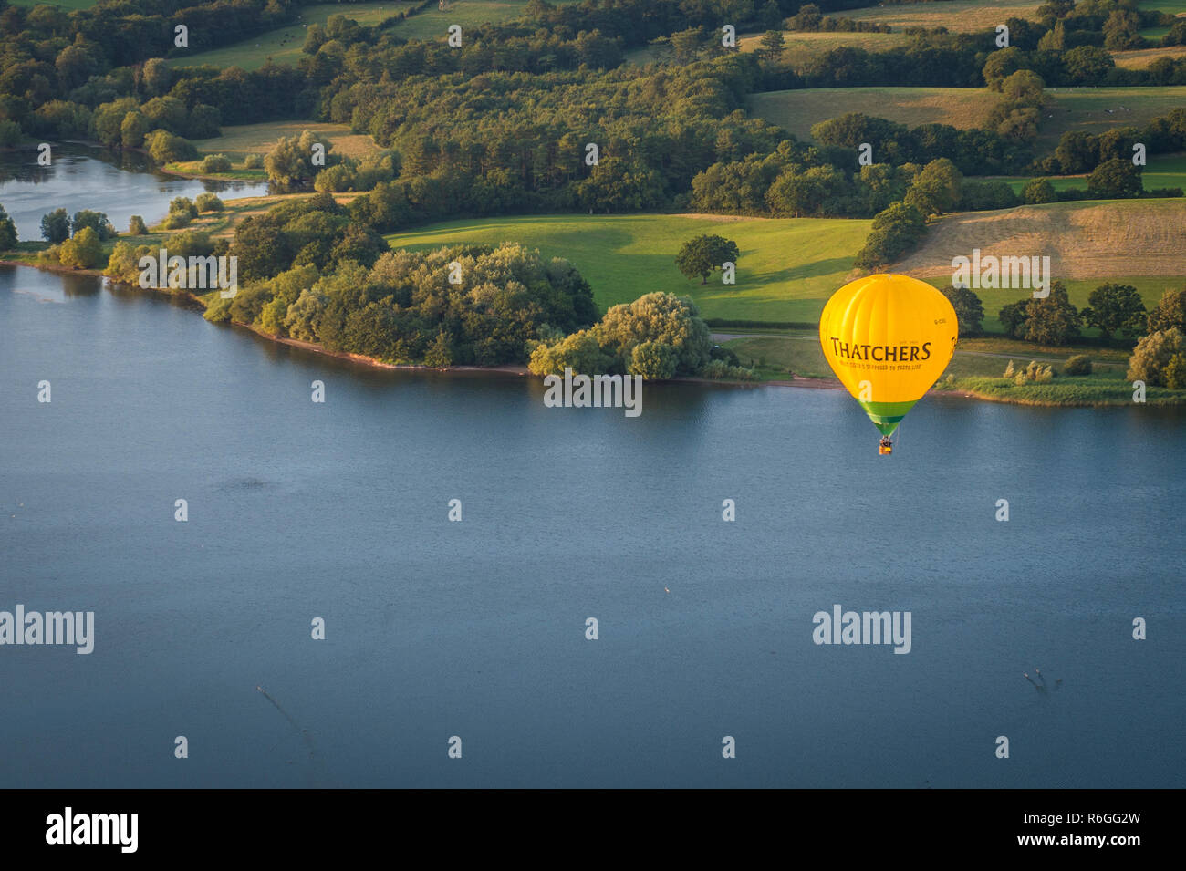 Thatchers Cider Hot Air Balloon 25. Juli 2017 Stockfoto