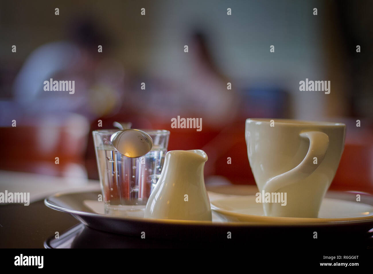 Prag, Tschechische Republik Kaffeepause im Louvre cafe in Prag Stockfoto